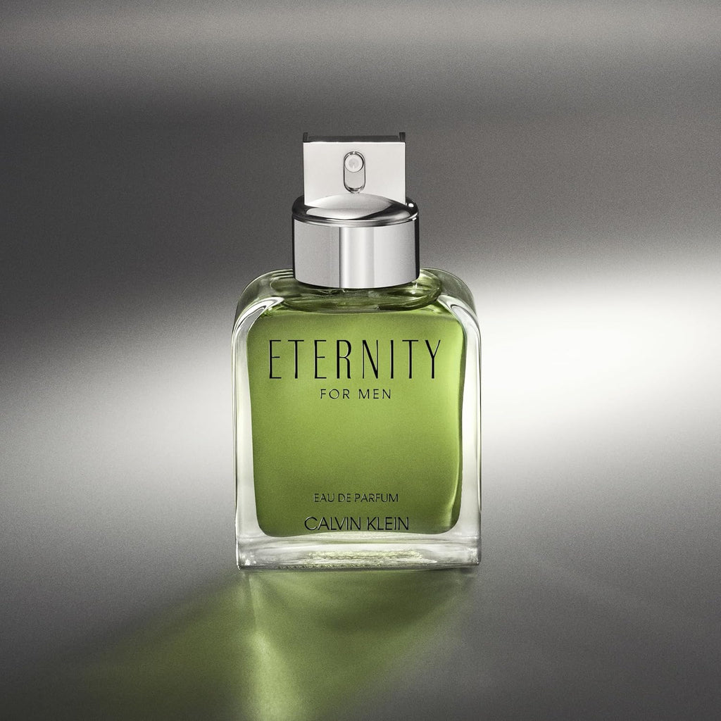 Calvin Klein Eternity Eau de Parfum – Woody Men's Cologne – With Notes of Sage, Cypress & Suede Accord – Long Lasting Fragrance