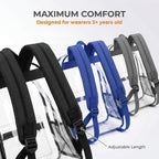Bulk Pack Clear Backpack Transparent Backpack-1/3/24/48 Set