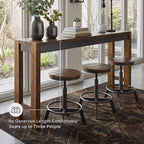 Signature Design By Ashley Furniture Torjin Long Counter Height Table, Seats Up To 3, Wood, 72.13" W X 16" D X 36" H, 2-Tone Brown
