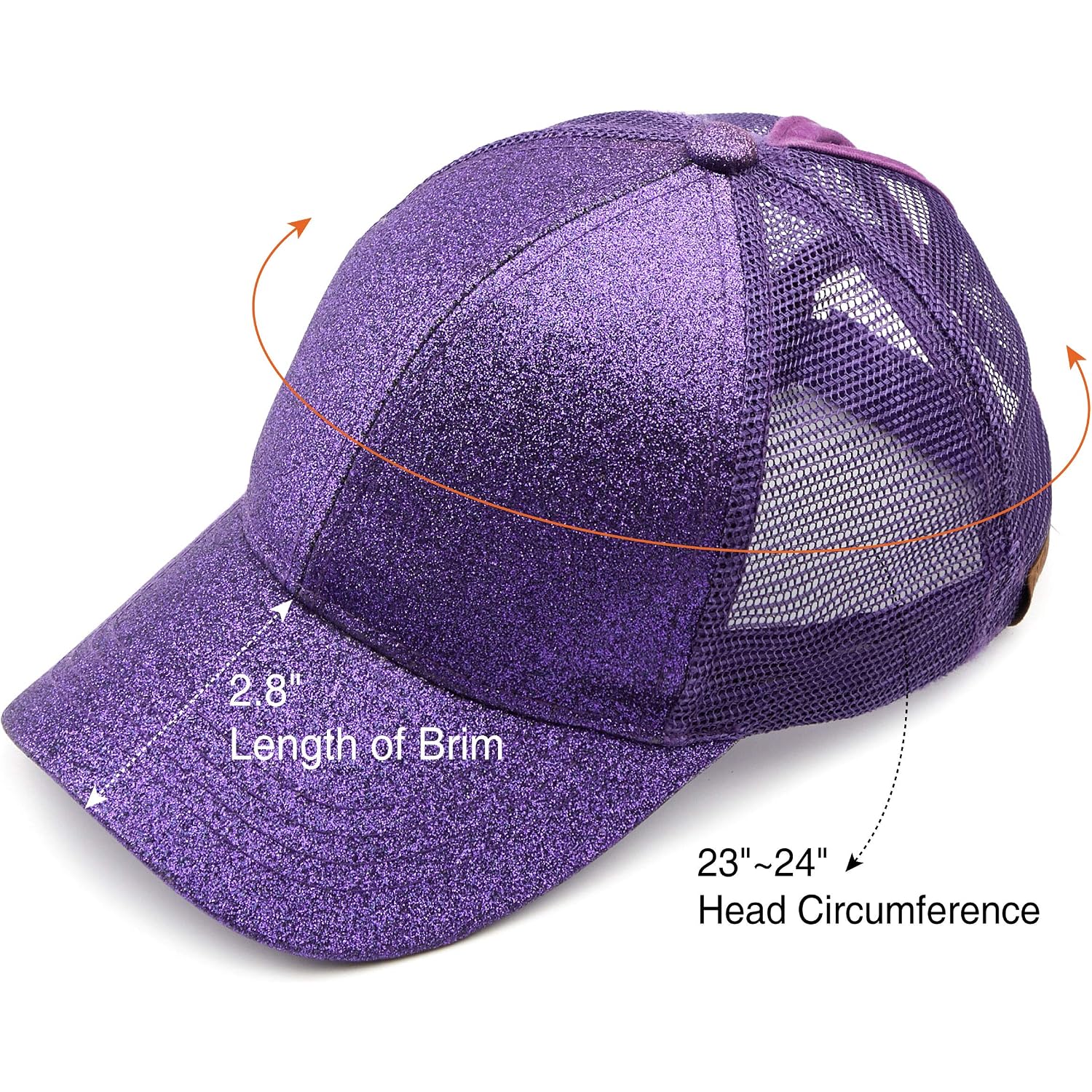 C.C Hatsandscarf Ponytail Caps Messy Buns Trucker Plain Baseball Cap (Bt-6)