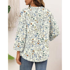 Lomon Women'S Button Down Shirts 3/4 Length Sleeve Tops Casual Work Shirt With Pocket S-Xxl