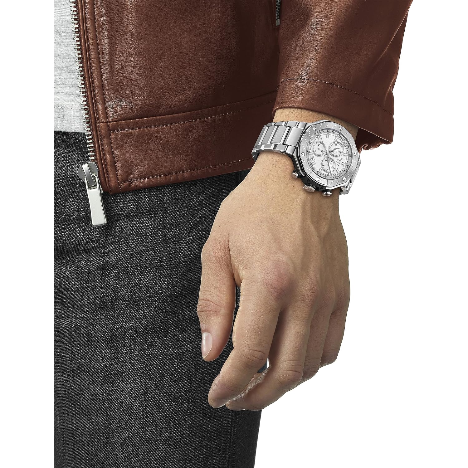 Tissot Mens Tissot T-Race Chronograph 316L Stainless Steel Case Quartz Watches, Grey, Stainless Steel, 13.95 (T1414171103100)