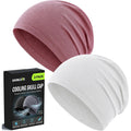 2 Pack Cooling Skull Caps For Men & Women, Breathable 3D Mesh Sweat Wicking Running Hat For Cycling Helmet Liner
