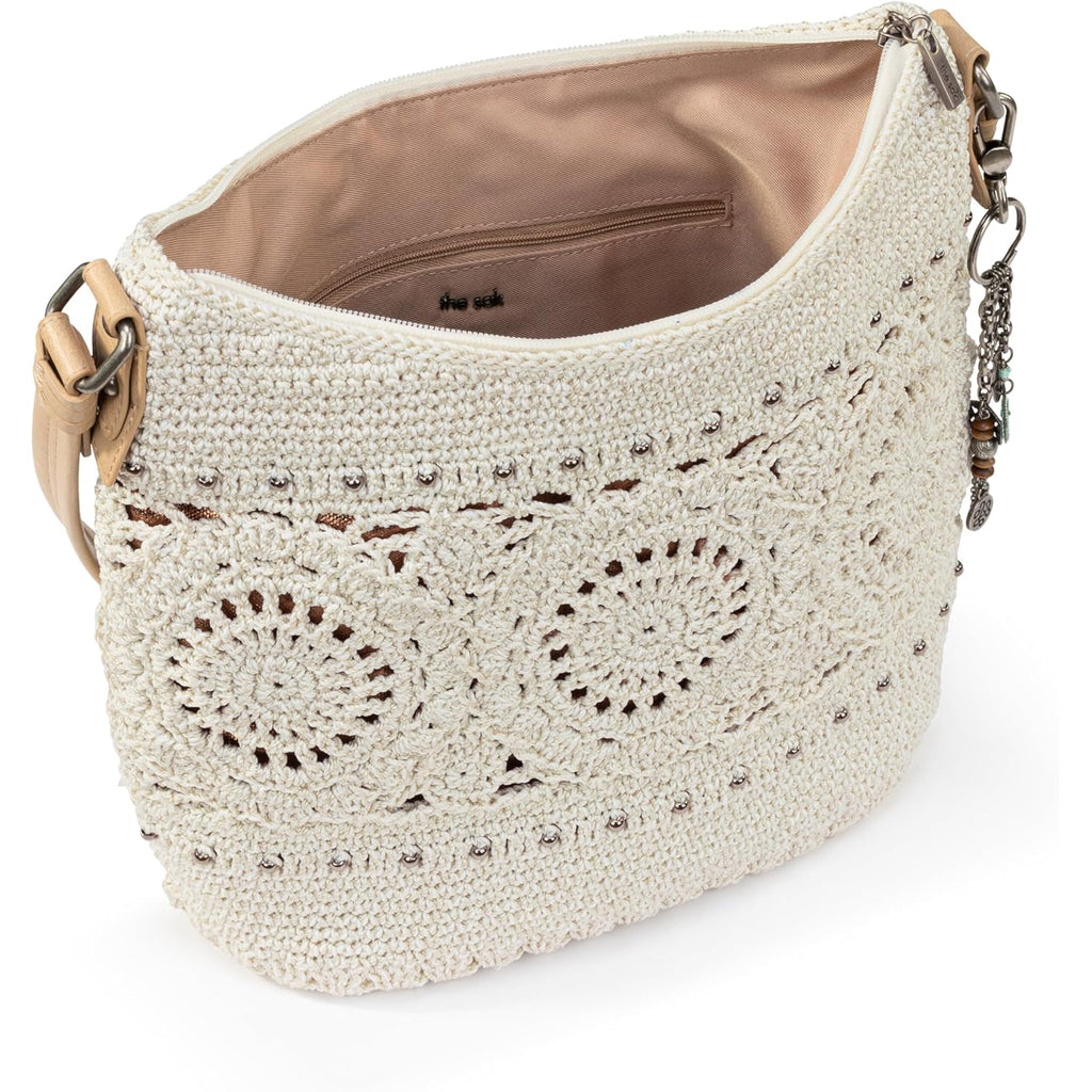 The Sak Sequoia Hobo Bag - Hand Crochet Large Women's Purse for Everyday & Travel - Durable Handbag & Tote With Zipper Pocket