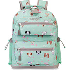 Bentgo Kids Print Durable & Water-Resistant Backpack | Lightweight 14” Backpack For School, Travel, & Daycare, Ages 4+, & Loop For Lunch Bag (Puppy Love)