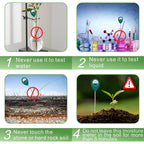 Long Probe Deep Use Soil Moisture Meter, Water Monitor Indicator Sensor, Hygrometer For Outdoor Indoor Large Pot Plants, Flower, Gardening, Farming