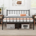 Queen Metal Bed Frame,Steel Slat Support,Noise Free,Easy Assembly