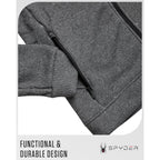 Spyder Mens Zip Up Hoodie Sweatshirt - Heavyweight Sherpa Fleece Lined Soft Extra Warm Cozy Hoodies For Men
