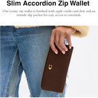 Coach womens Slim Accordion Zip