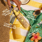 Sun Bum Revitalizing 3 in 1 Leave In Conditioner - Anti Frizz Detangler - Color Friendly with UV Protection - Enriched with Coconut Oil and Banana - 4 oz
