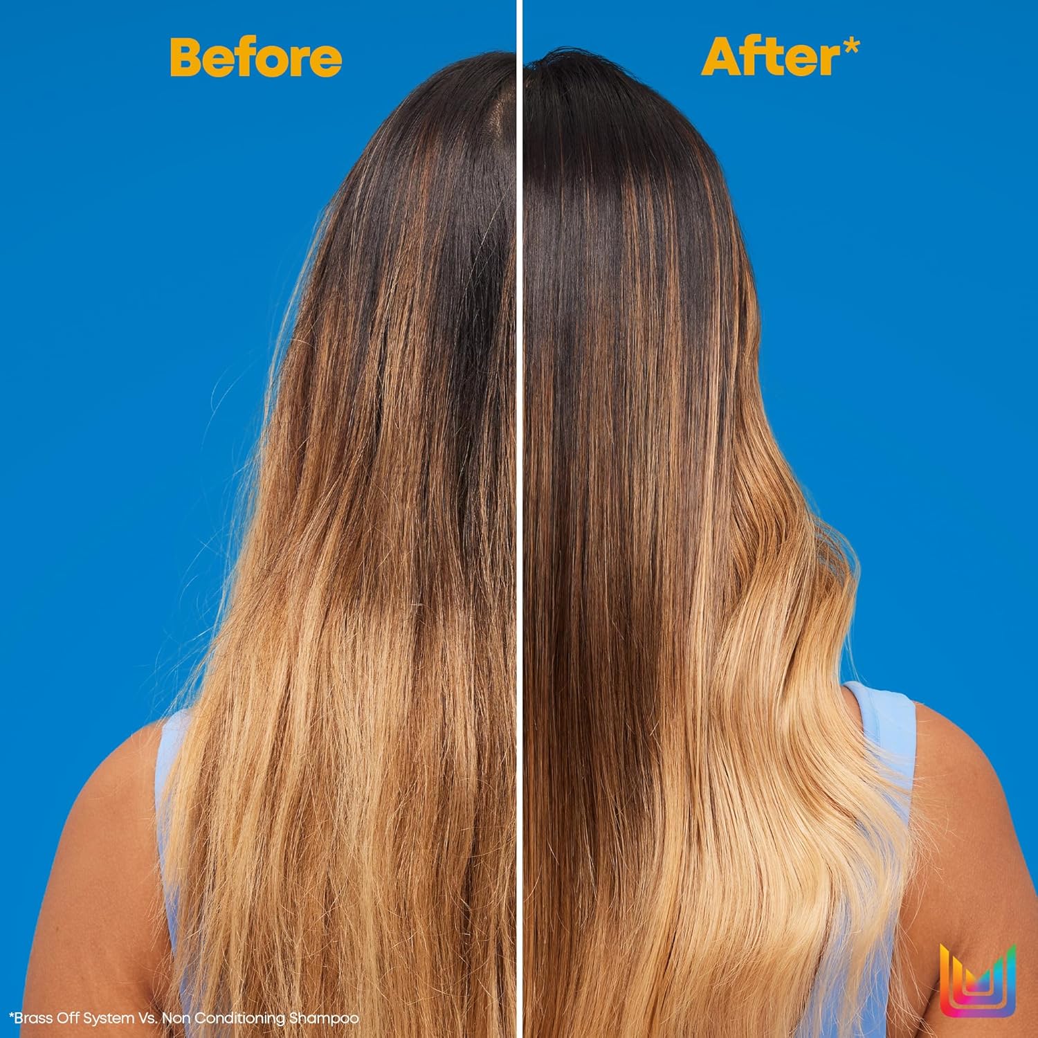 Matrix Brass Off Blue Conditioner - Tones and Removes Brassy Orange Undertones, Pigmented Conditioner For Color-Treated Hair and Lightened Brunettes, Vegan