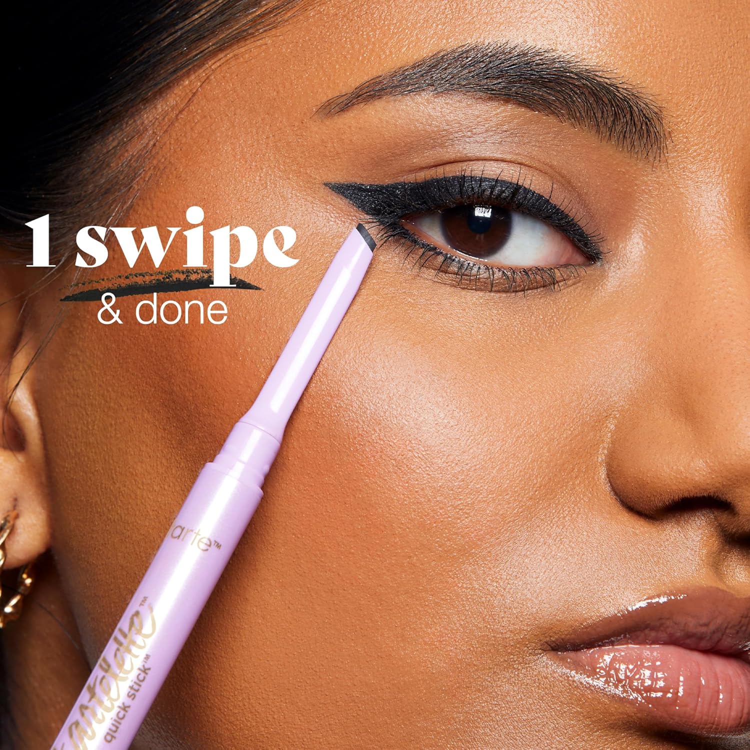 tarte tartelette quick stick liner – Ultra-Thin Slanted Tip Gel Eyeliner for Precision, Waterproof Eye Makeup, Vegan & Cruelty-Free, full size