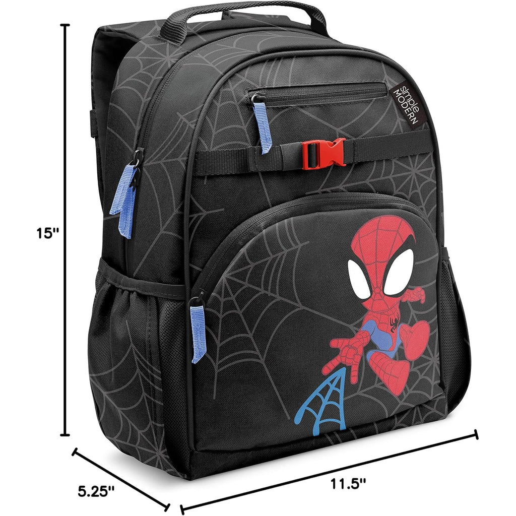 Simple Modern Marvel Spidey Kids Backpack For School, Girls, Boys | 12L | Fletcher Spiderman Bookbag, School Backpack For Toddler, Preschool, Kindergarten | Fits Lunch Box, Cute | Medium