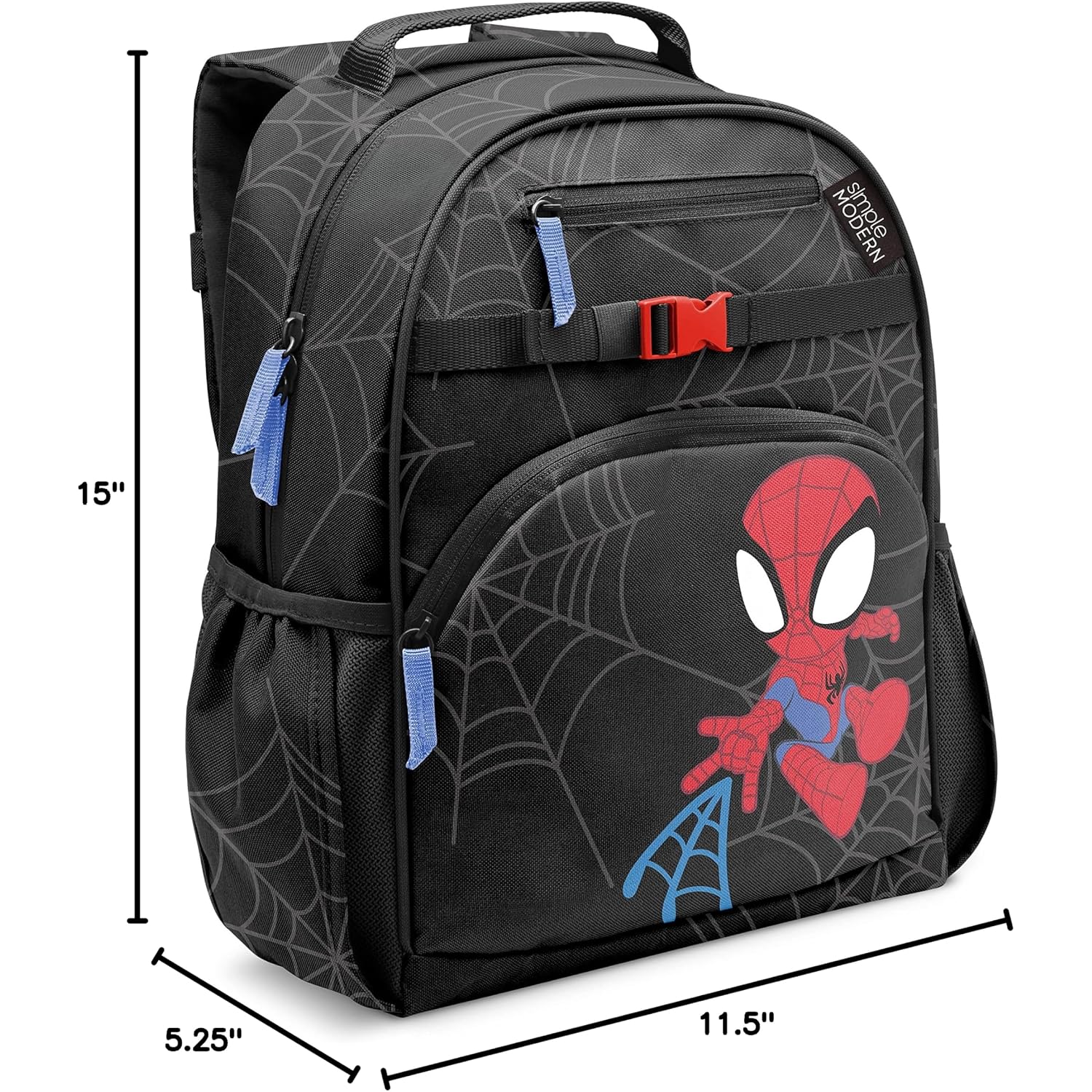Simple Modern Marvel Spidey Kids Backpack For School, Girls, Boys | 12L | Fletcher Spiderman Bookbag, School Backpack For Toddler, Preschool, Kindergarten | Fits Lunch Box, Cute | Medium