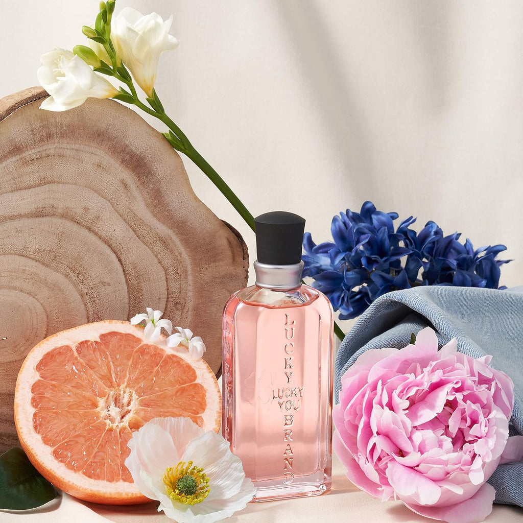 Lucky Brand Lucky You Perfume for Women, Eau De Toilette Day or Night Spray with Fresh Flower Citrus Scent, 3.4 fl oz