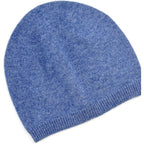 100% Superfine Merino Wool Beanie Hat Winter Warm-2PLY Unisex-Men and Women Skull Cap Toque Blue
