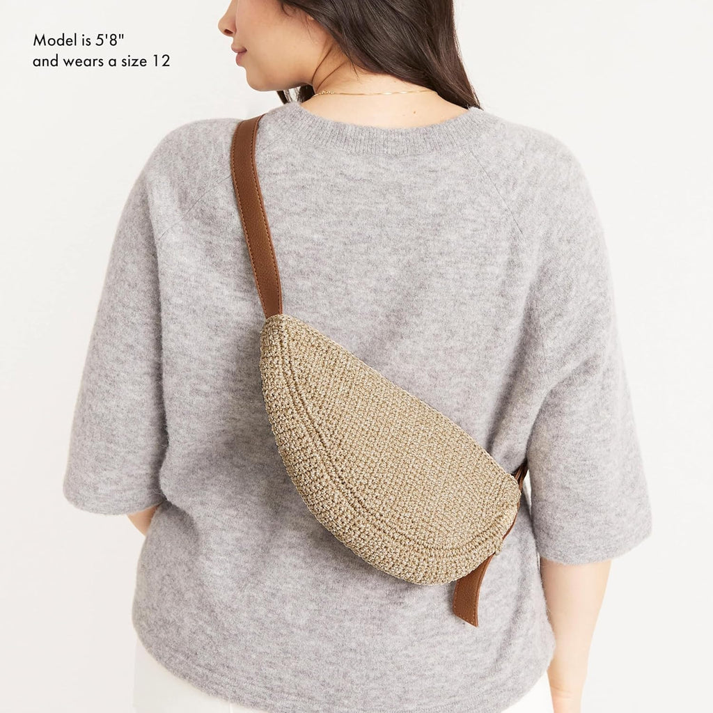 The Sak Tess Sling Purse - Small Woman's Crossbody Bag For Everyday & Travel - Handbag With Zipper Closure & Adjustable Strap