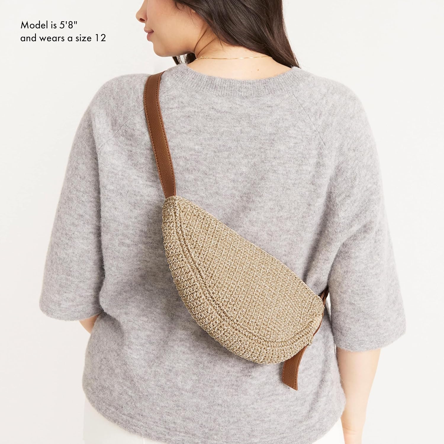 The Sak Tess Sling Purse - Small Woman's Crossbody Bag For Everyday & Travel - Handbag With Zipper Closure & Adjustable Strap
