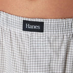 Hanes Men'S Underwear Boxers, Originals Ultimate Cotton-Stretch Woven Moisture-Wicking Multipack Boxer