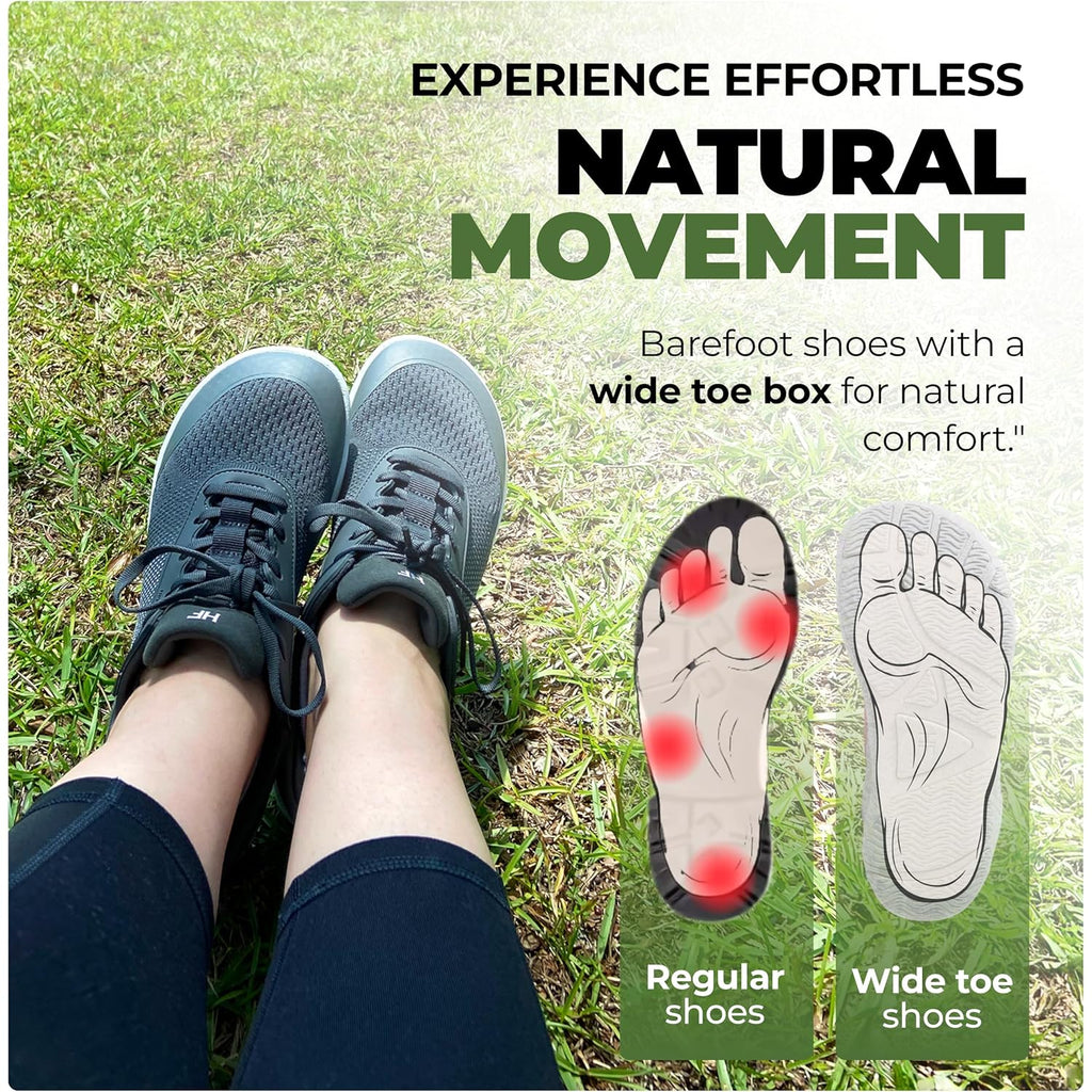 Hike Footwear Hf Stride – Hands-Off & Ergonomic Barefoot Shoes For Women Men, Thin Sole & Ultra-Light, Effortless Daily Wear Unisex