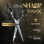 Fagaci Hair Cutting Scissors 6" Razor-Sharp, Professional Hair Scissors For Haircutting With Precise Cut, Haircut Barber Shears With Lasting Sharpness And Durable Steel, Shears For Women And Men