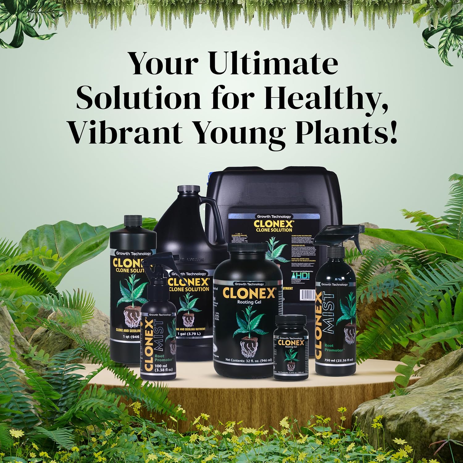 Clonex Rooting Gel - High-Performance Rooting Compound For Plant Cuttings, Contains Iba, Promotes Root Initiation & Development - 100Ml