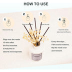 Reed Diffuser Set,5.1 Fl Oz Clean Linen Scent Diffuser With Sticks Home Fragrance Reed Diffuser With Essential Oil For Bathroom Shelf Decor&Air Freshener,Home Bathroom Office Decor & Gifts