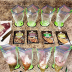Ruibo Baggy Rack Holder For Food Prep/Ziplock Bag, Meal Planning/Plastic Freezer Bag Holders Stand, Green, Pack Of 4-4 Pcs