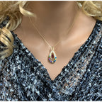 Central Diamond Center Yours Infinity Mother & Child Birthstone Necklace w/ 1 to 12 Stones in Silver, 10K, or 14K Gold