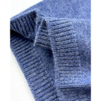 100% Superfine Merino Wool Beanie Hat Winter Warm-2PLY Unisex-Men and Women Skull Cap Toque Blue