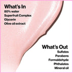 Revlon Photoready Face Gloss Rose Glow Primer, Makeup For All Skin Types, Hydrates, Illuminates & Moisturizes, Infused With Glycerin & Olive Oil Extract, 80% Water, 1 Fl Oz
