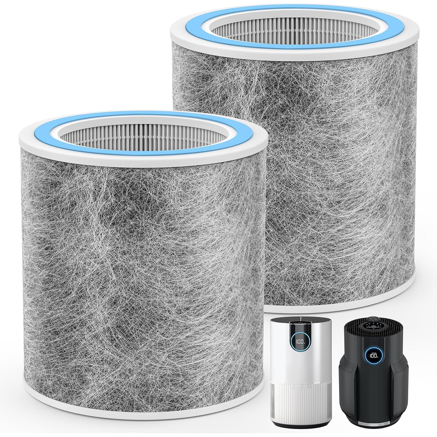 2 Pack Hp102 Replacement Filter For Shark Hp102 Air Purifier