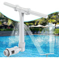 Adjustable Dual Spray Pool Fountain For Above Ground & Inground Pools | Waterfall Pool Sprinkler Fountain, 360° Adjustable Direction And Height, Pool Cooling, Cross And Parallel Spray Modes