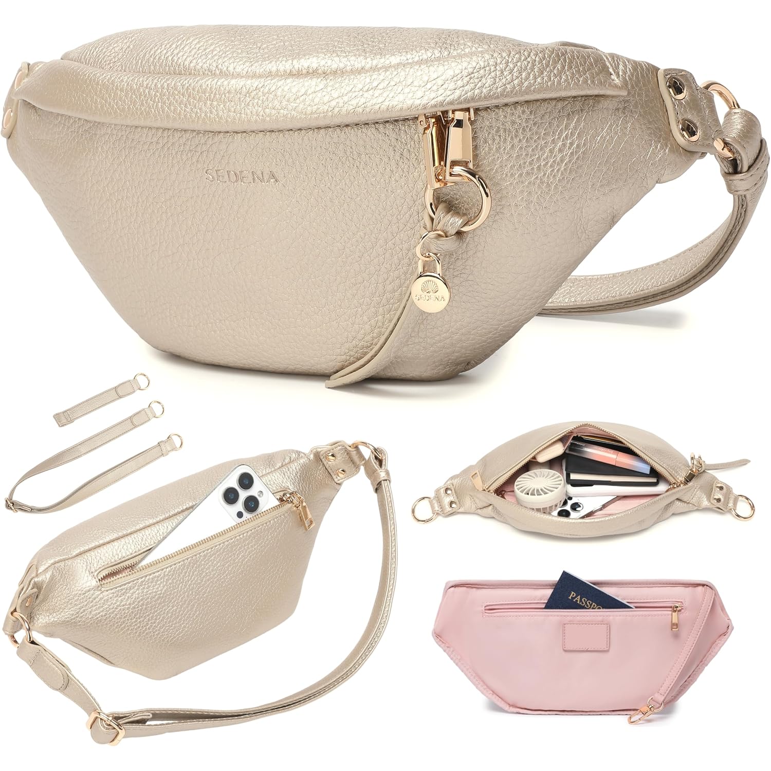 Anti Pickpocket Bag - Rfid Crossbody Bag For Travel, Adjustable Strap Multiple Compartments Anti Theft Crossbody Bags For Women Vegan Travel Size Essentials Crossbody Bags For Women Large Size