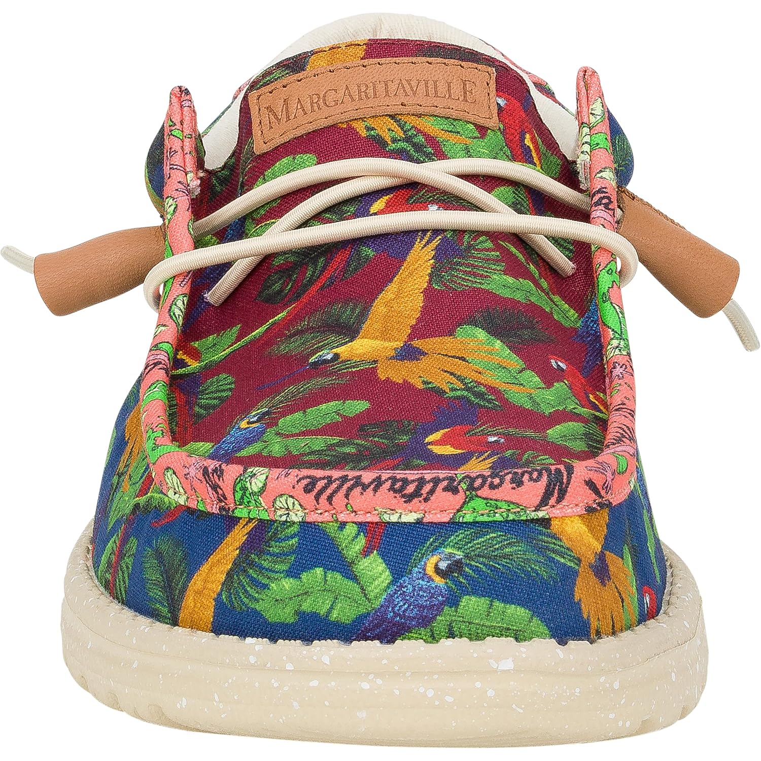 Heydude Men'S Wally Margaritaville Slip On Shoes | Tropical Print | Lightweight Casual Loafers