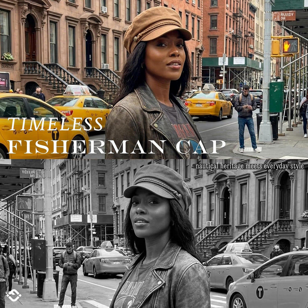 Funky Junque Newsboy Hat For Women – Trendy Greek Fisherman Cap, Classic Women'S Baker Boy Newsies Hat, Ladies Fashion Caps