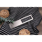 Stainless Steel Dishwasher Magnet Clean Dirty Sign - Premium Magnetic Signs That Say Clean/Dirty - Optional Sticker Adhesive For Non-Metal Surface Dish Washers - Black & White Minimalistic Style
