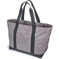 Creative Green Life Extra Large Tote Bag, Gray | Canvas Style, Carry-All, Zipper Closure, Fully Lined, For Work, School, Gym, Shopping, Travel, Overnight Bag