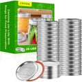 EWPJDK 56PCS Canning Lids with Rings For Mason Regular Mouth, Jars Lids With Rings/Bands Mason Jars For Canning Food Fruits DIY Food Grade Material(70mm, 28Lids + 28Rings for Regular Mouth Jar)