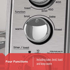 BLACK+DECKER 4-Slice Toaster Oven with Natural Convection, Stainless Steel, TO1760SS (TO1760SST-1)
