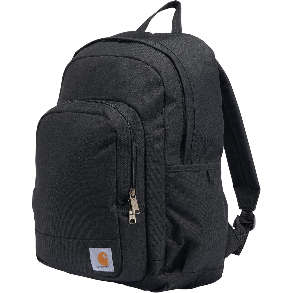 Carhartt 25L Classic Laptop Backpack, Durable Water-Resistant Pack W/ 16" Laptop Sleeve And Multiple Organizational Compartments, Black