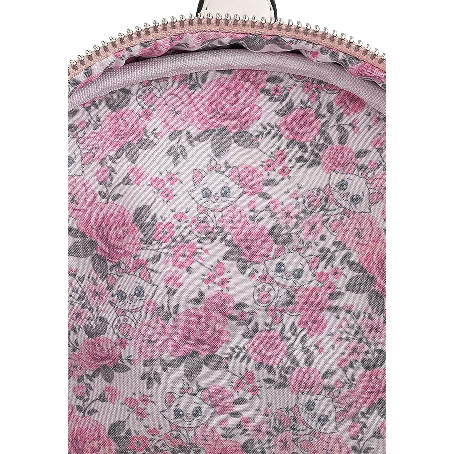 Loungefly Disney Marie Floral Footsy Womens Double Strap Shoulder Bag Purse