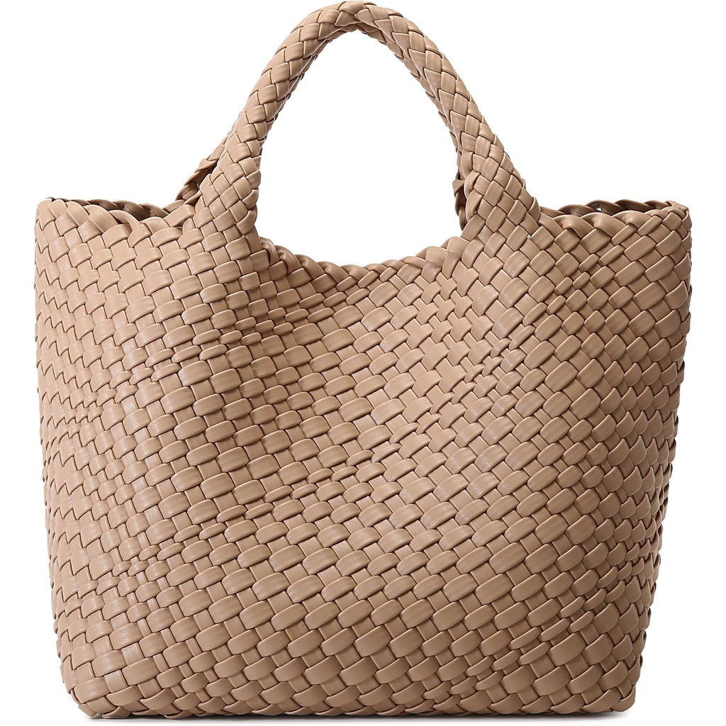 Vegan Leather Purses For Women, Handmade Purses And Handbags Summer Beach Travel Tote Shoulder Bag | Woven