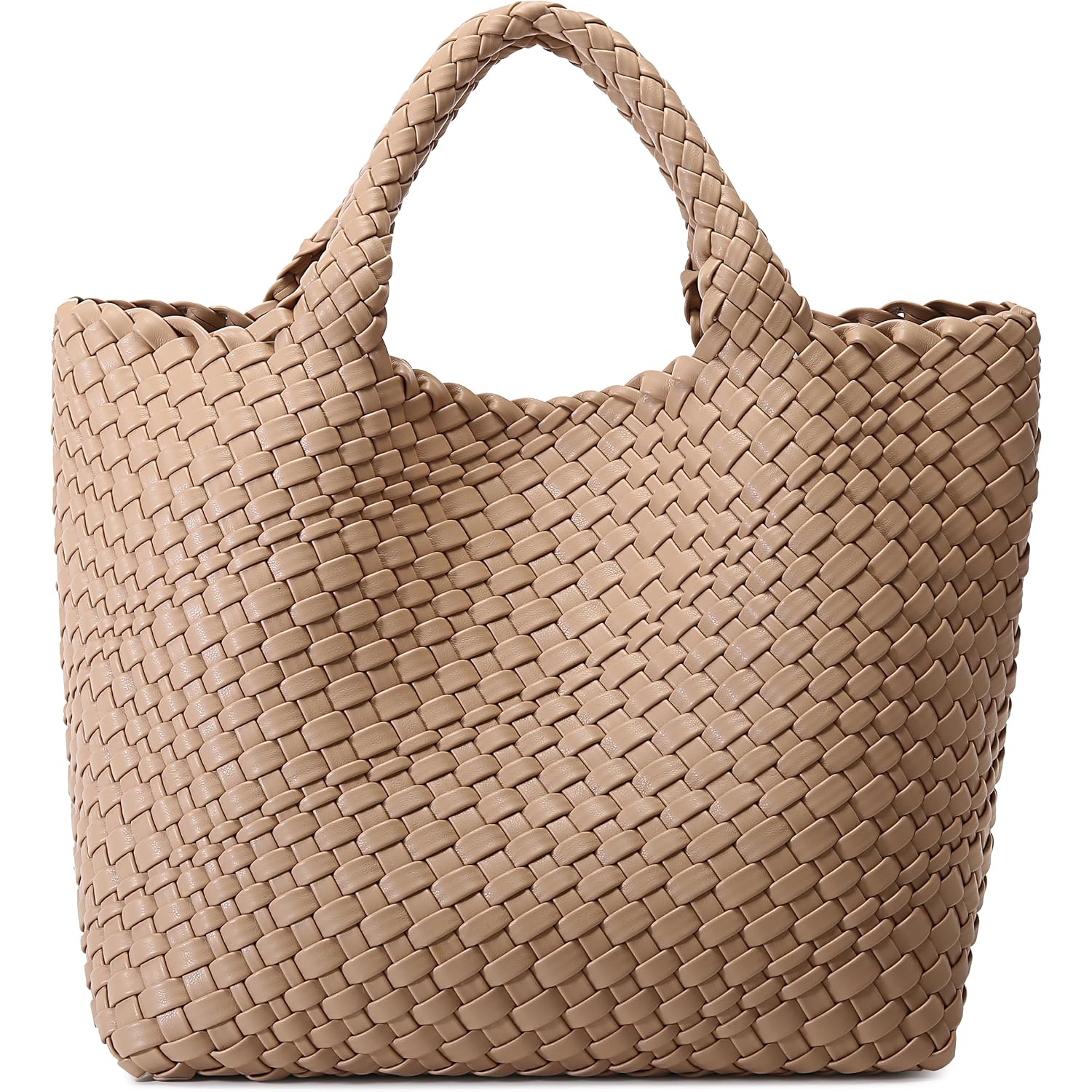 Vegan Leather Purses For Women, Handmade Purses And Handbags Summer Beach Travel Tote Shoulder Bag | Woven