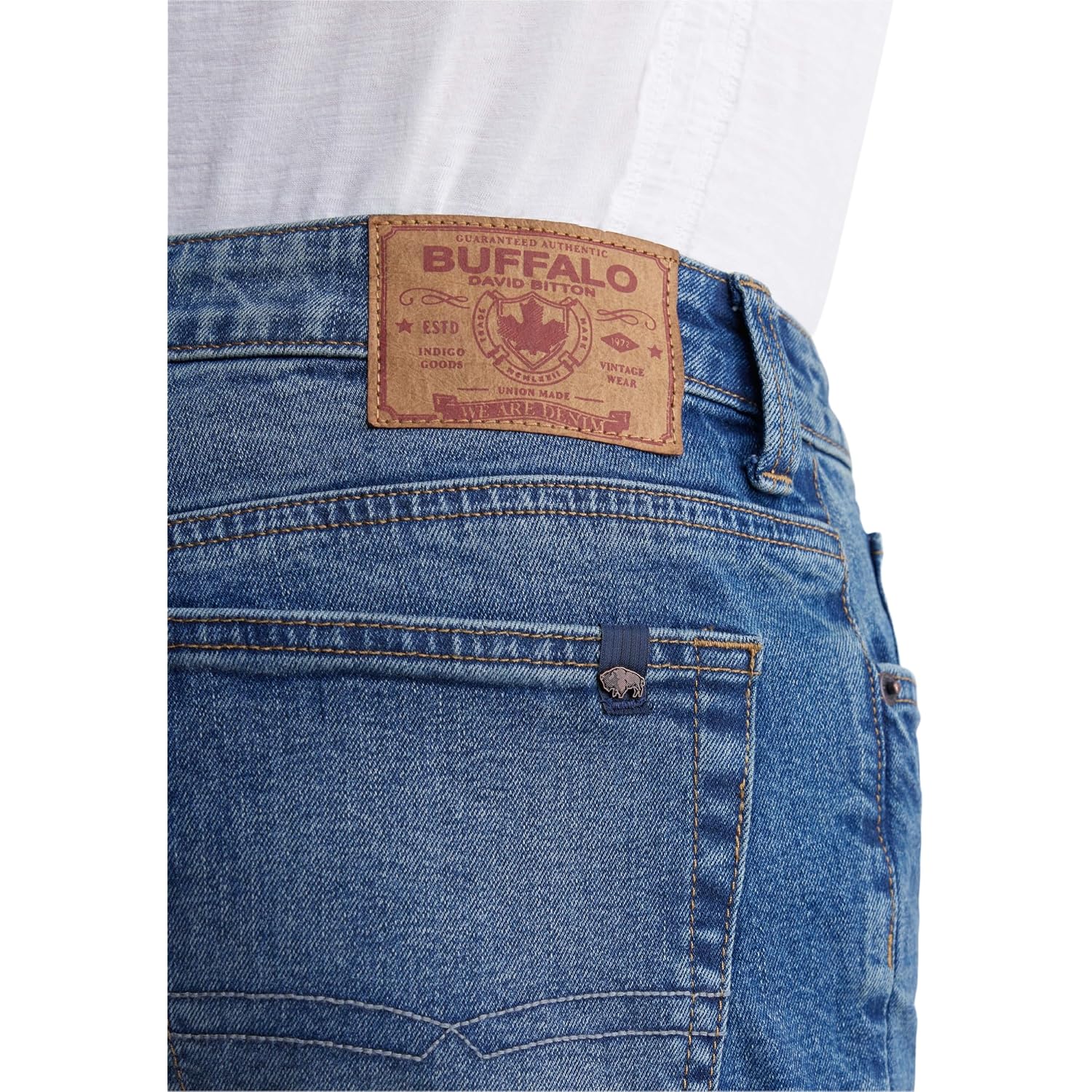 Buffalo David Bitton Men'S Relaxed Straight Dean Denim Shorts