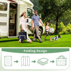 Genimo Outdoor Rug, Waterproof Plastic Rugs For Patio, 5'X8' Blue White | Outside Larger Modern Carpet Mat For Porch Decor, Deck, Balcony, Camping, Rv, Backyard, Picnic, Beach, Reversible, Foldable