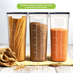 Utopia Kitchen Cereal Containers Storage Set – 4 Pack 4L(135.2 oz) Airtight Food Storage Containers with Lids, BPA-Free Cereal Dispensers for Pantry Organization and Storage (Clear)