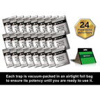 Maxguard Pantry Moth Traps (24 Pack) With Extra Strength Pheromones | Non-Toxic Sticky Glue Trap For Food And Cupboard Moths In Your Kitchen | Trap And Kill Seed Grain Flour Meal Moths Pests |