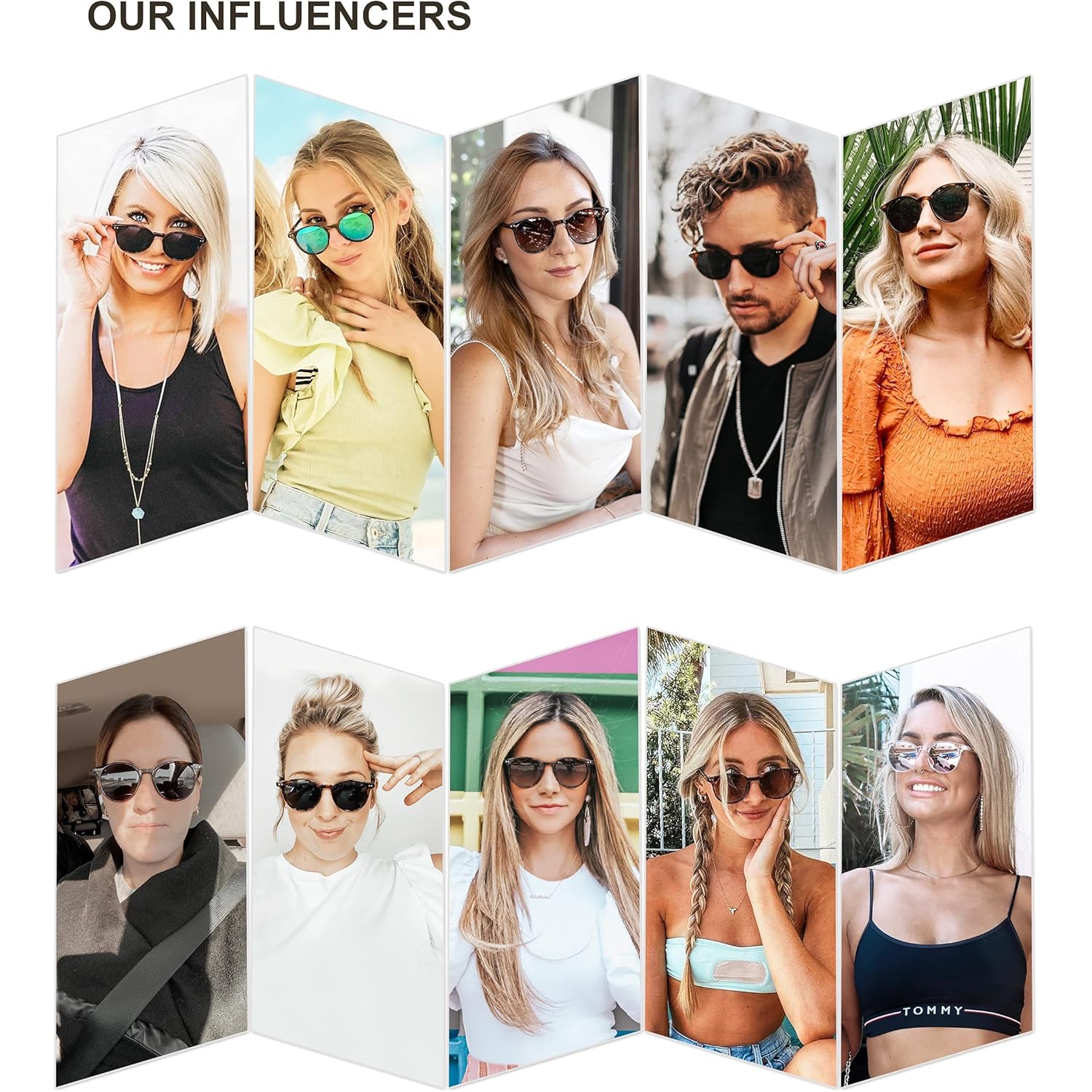 SOJOS Small Round Classic Polarized Sunglasses for Women Men Vintage Style UV400 Lens MAY SJ2113