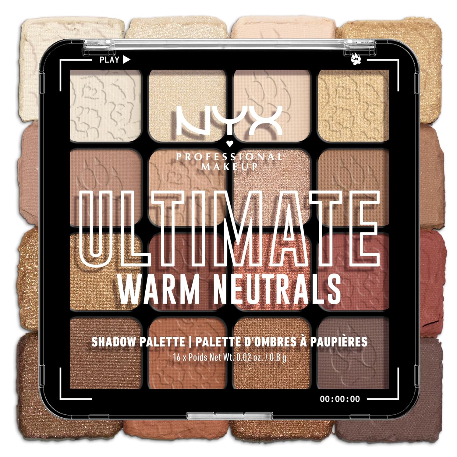 Nyx Professional Makeup Ultimate Shadow Palette, Eyeshadow Palette - Warm Neutrals